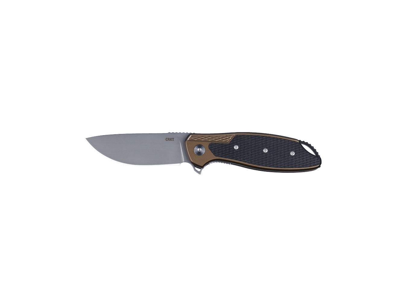 CRKT Jake Liner Lock, Bronze Aluminum, Black G10 Inlay