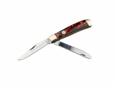 Boker Traditional Series 2.0 Trapper Faux Tortoise Handle, D2 Steel