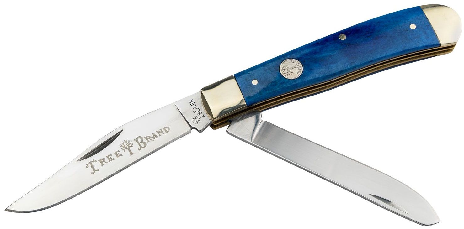 Boker Traditional Series 2.0 Trapper Smooth Blue Bone, D2 Steel