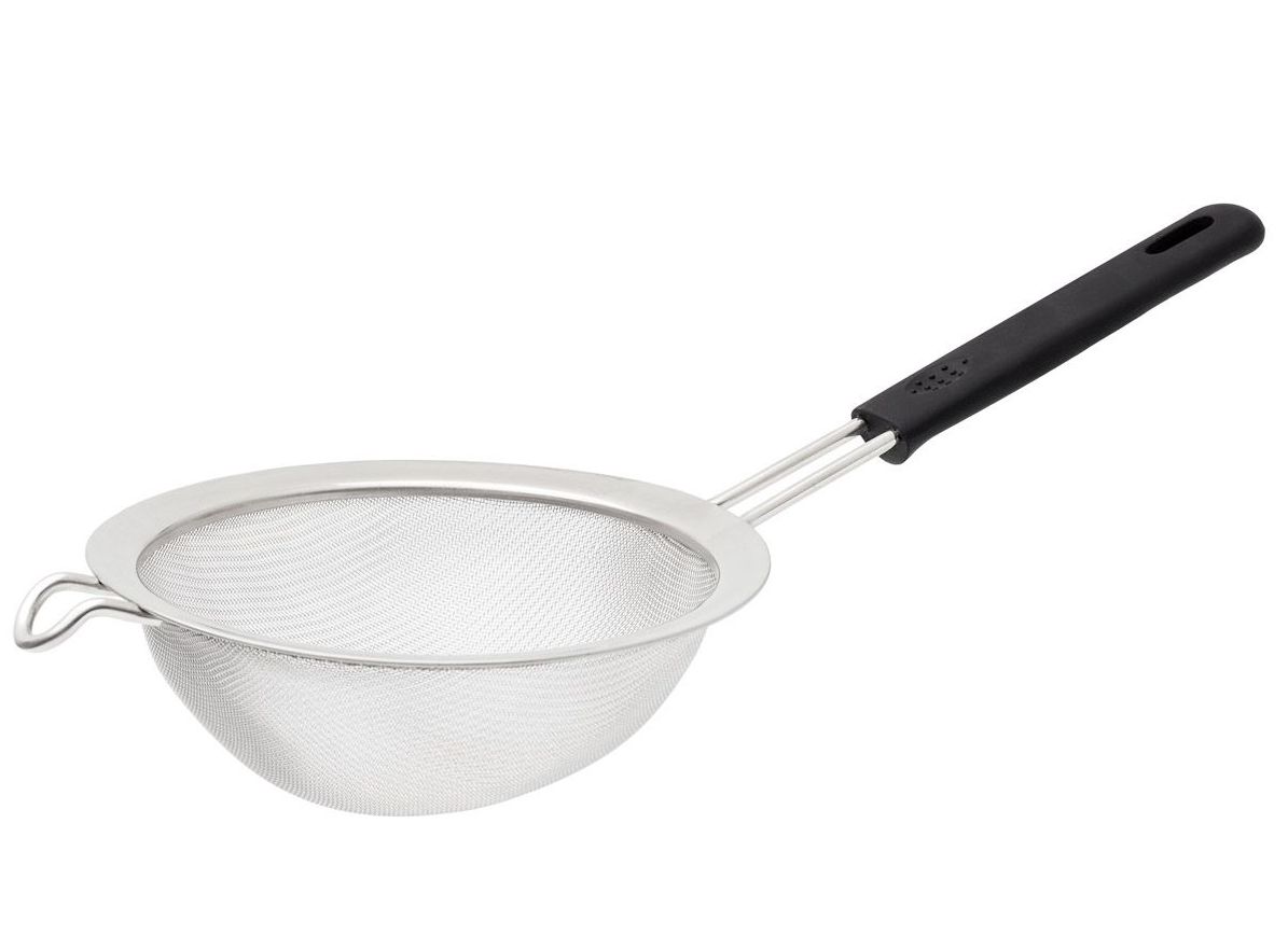 HIC Kitchen 8" Mesh Strainer with Silicone Handle