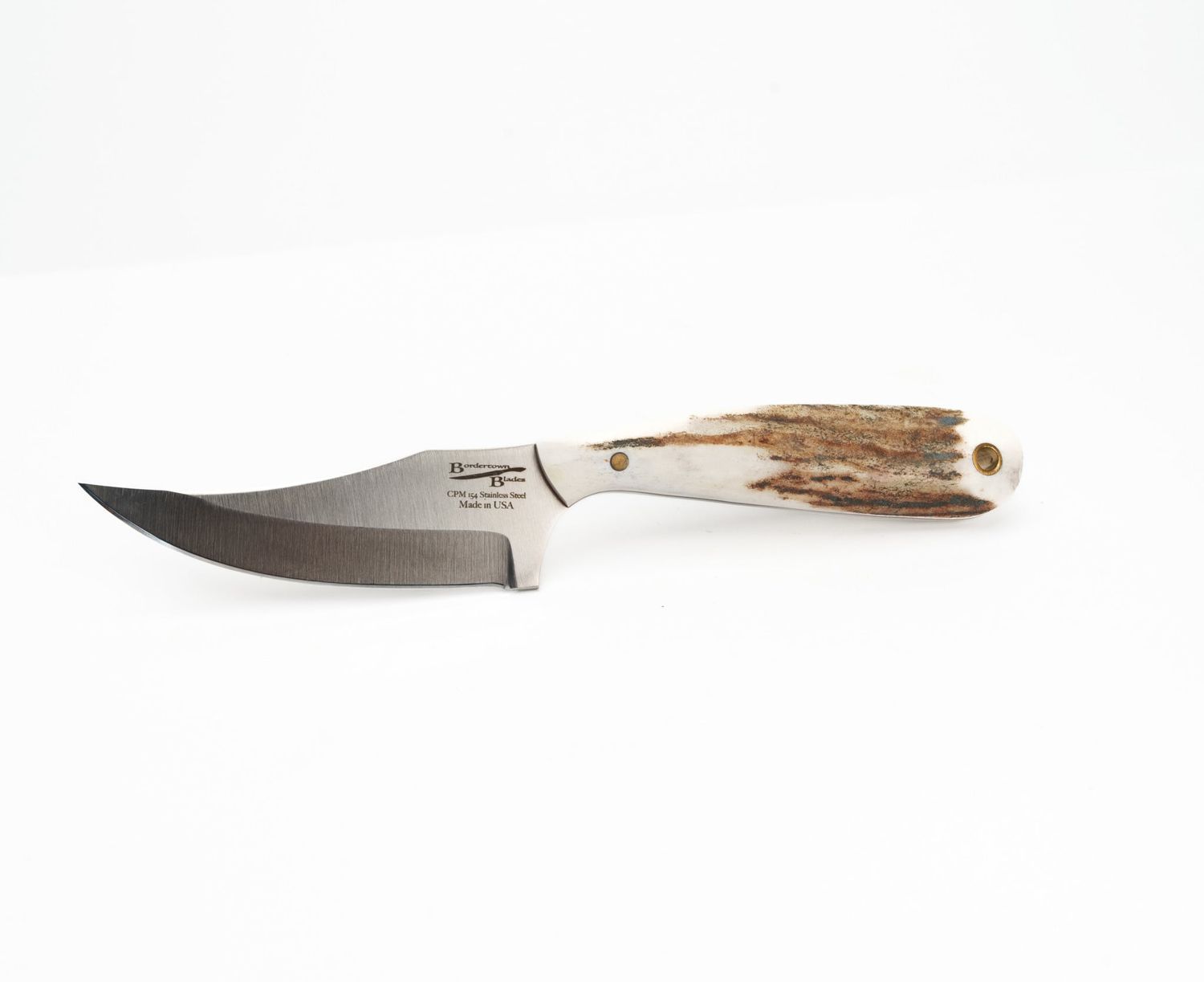 Bordertown Blades Stagecoach Mary CPM 154 Steel, Antler Handle