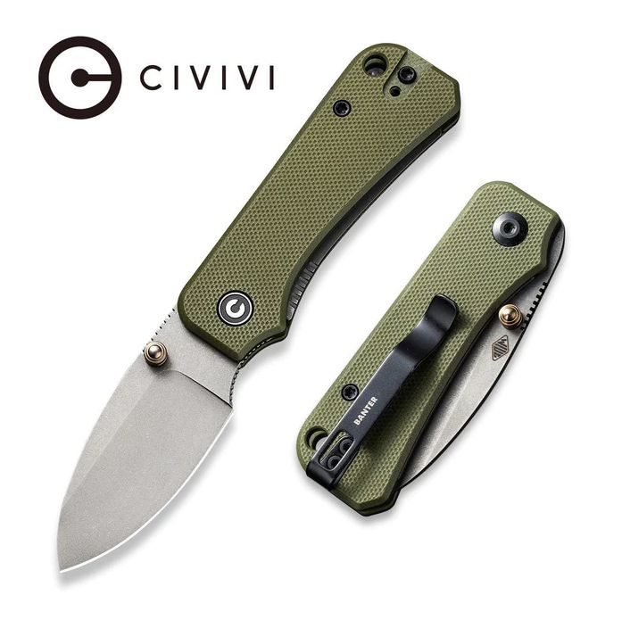 Civivi, Baby Banter Green G10 Handle, Nitro V