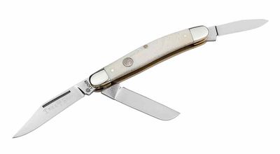 Boker Traditional Series 2.0 Medium Stockman Smooth White Bone D2 Steel