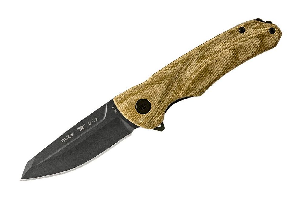 Buck Knives 843 Sprint OPS Green Canvas Micarta, S30V