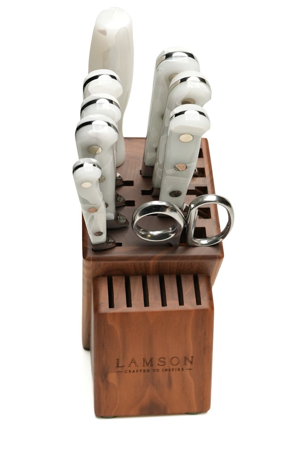 Lamson, ICE Forged 10Pc Block set, Natural Walnut Block