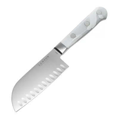 Lamson Ice Series 5″ Premier Forged Santoku Kullenschliff (Granton) Edge