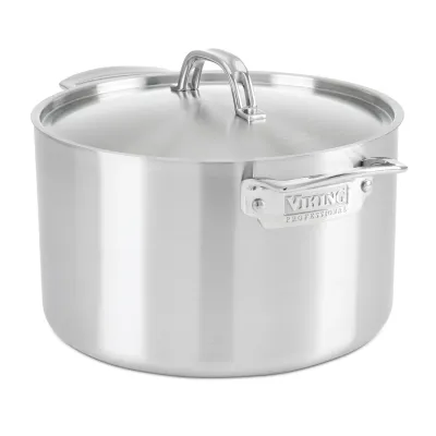 Viking, Professional Stock Pot 5ply, 8qt with satin finish