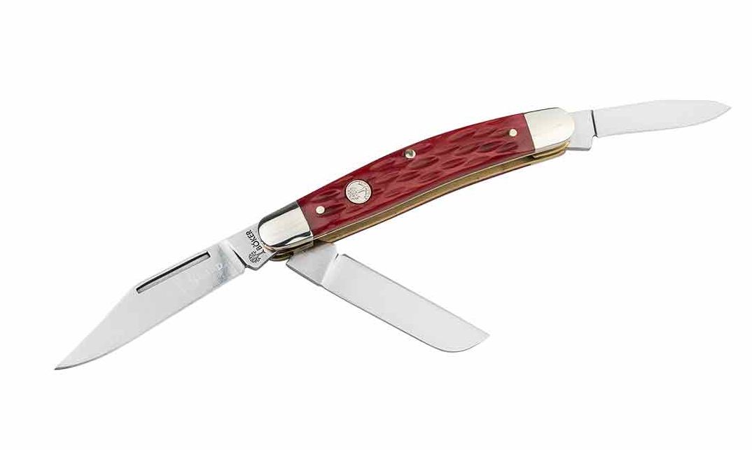 Boker, Traditional Series 2.0 Medium Stockman Jig Red Bone, D2