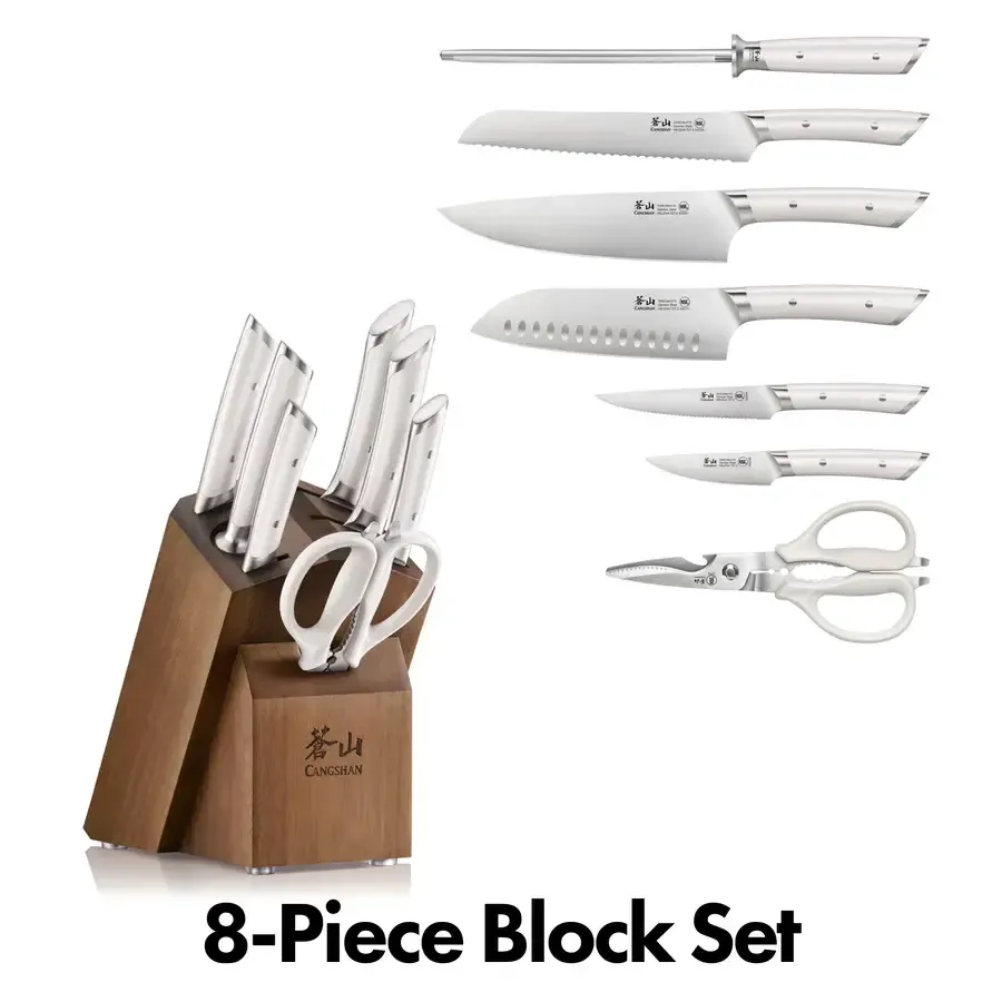 Cangshan, HELENA 8pc Block Set White