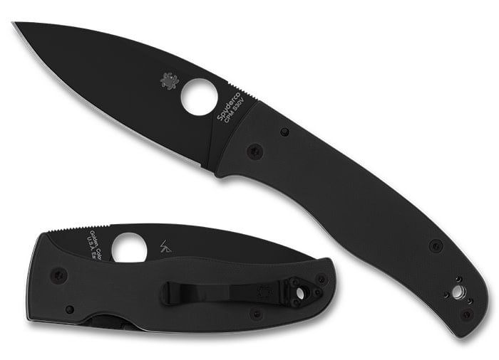 Spyderco Bodacious Black Blade, Black G10, Coated S30V
