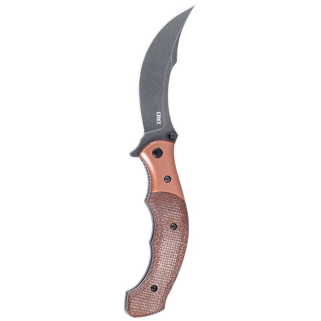 CRKT Ritual Compact Assisted, Brown Micarta, 12C27