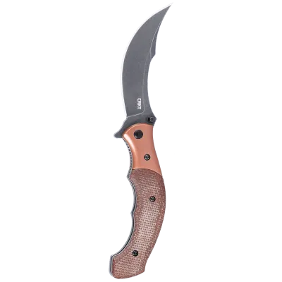 CRKT Ritual Compact Assisted, Brown Micarta, 12C27