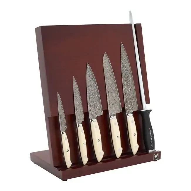 Zwilling, Kramer Cumulus 7 Pc Damascus Block Set, White