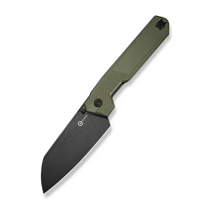 CIVIVI Hid with a green G10 handle and a Sandvik 14C28N stainless steel blade