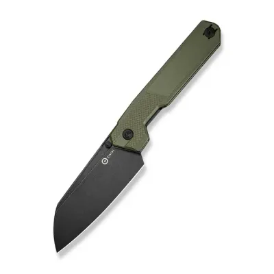 CIVIVI Hid with a green G10 handle and a Sandvik 14C28N stainless steel blade