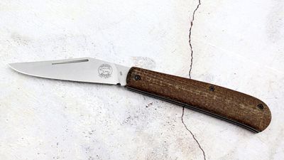 White River, Trailhead Trapper Natural Burlap Micarta S35VN