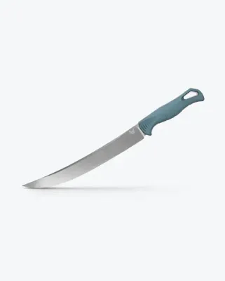 Benchmade, Fishcrafter Depth Blue Santoprene 9" Trailing point, CPM Magnacut