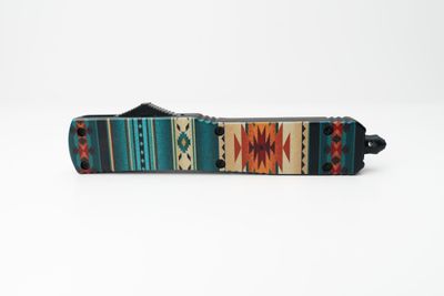 Templar Saddle Blanket Teal Slim Drop Point 440C