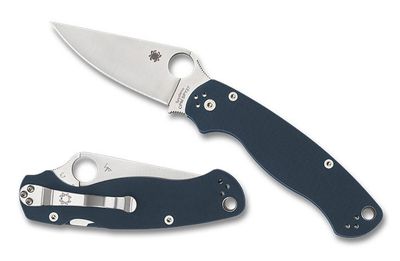 Spyderco Para Military 2 Cobalt Blue G-10 CPM SPY27 Steel