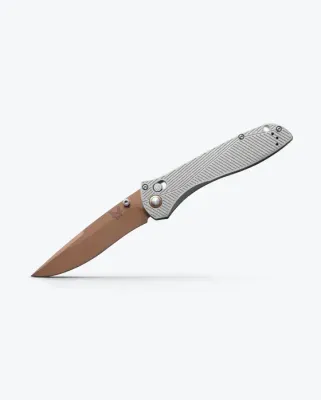 Benchmade, Seven Ten Gray Aluminum Recurve, CPM S90V Steel