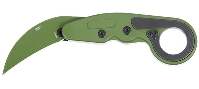 CRKT, Provoke Green/Black Aluminum, D2 Steel