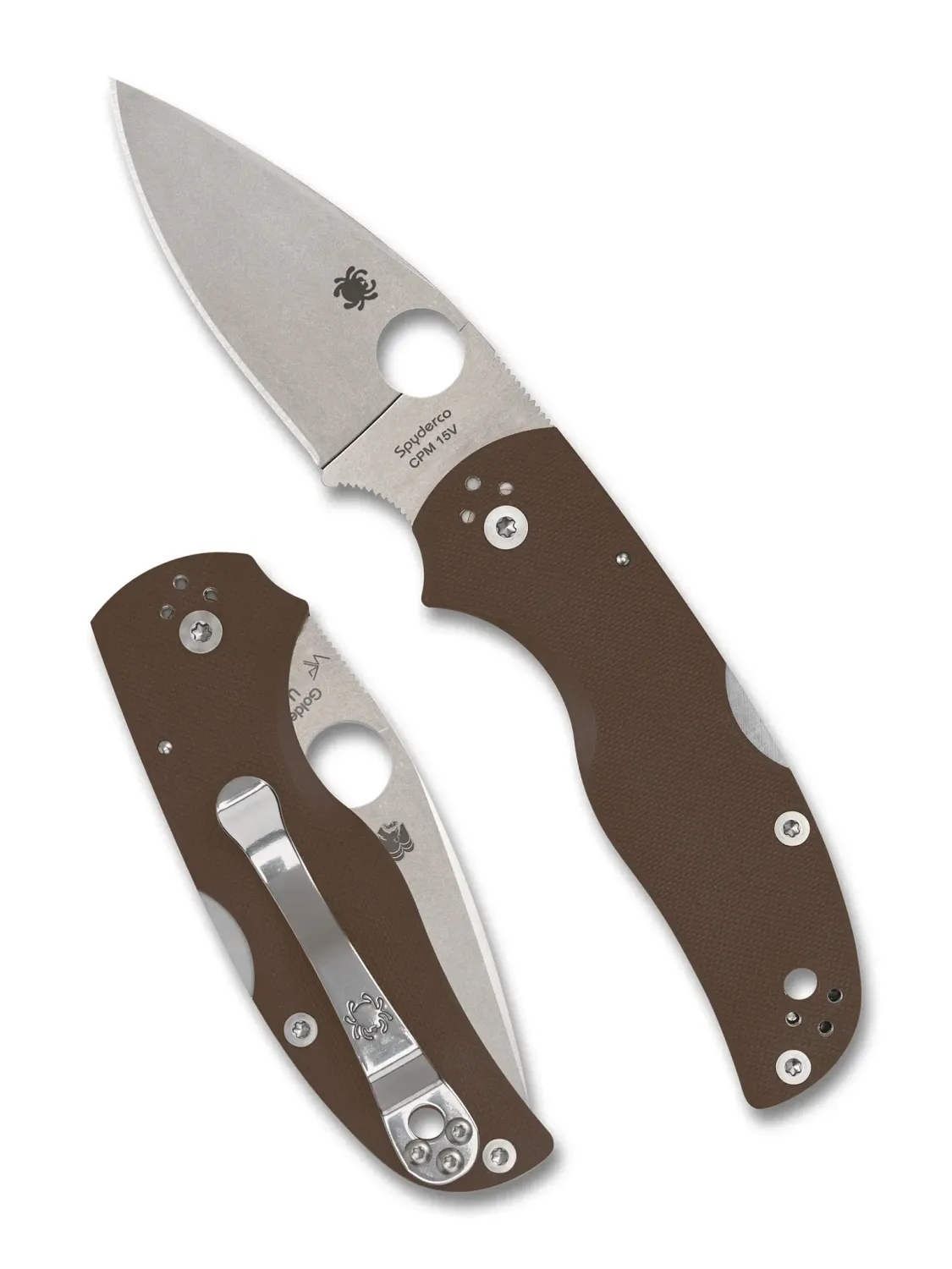 Spyderco Native 5, Brown G10, CPM 15V SPRINT RUN