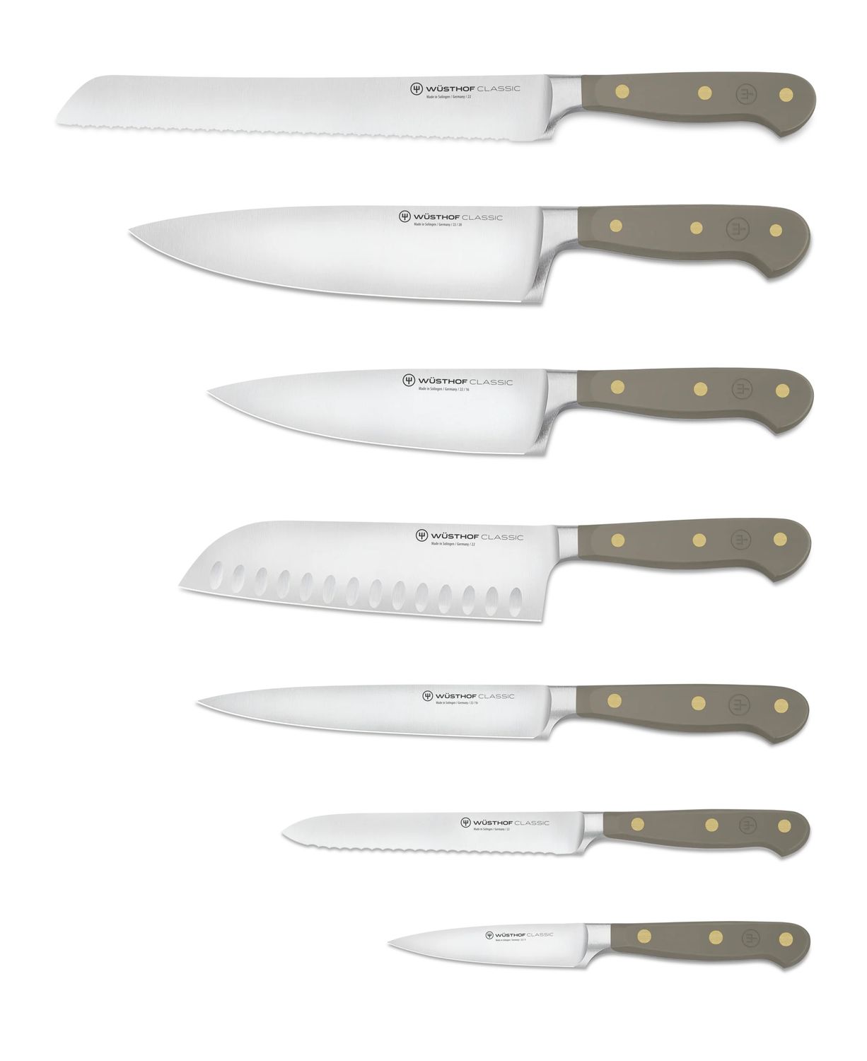 Wusthof, Classic Velvet Oyster 8Pc Designer Block Set