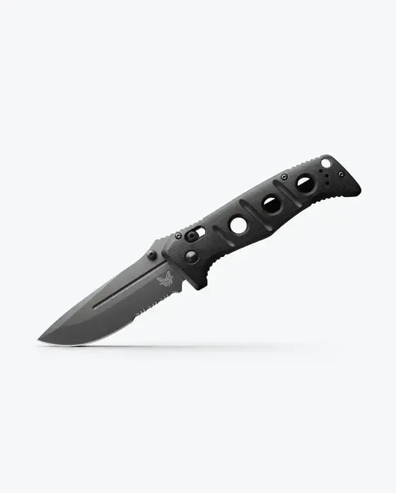 Benchmade, Adamas Black G10, Serrated Drop Point, CPM Cruwear