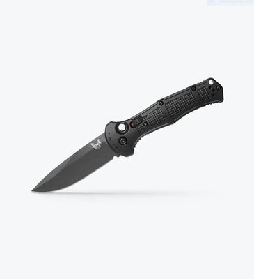 Benchmade Claymore, Auto, Tanto, Black Handle