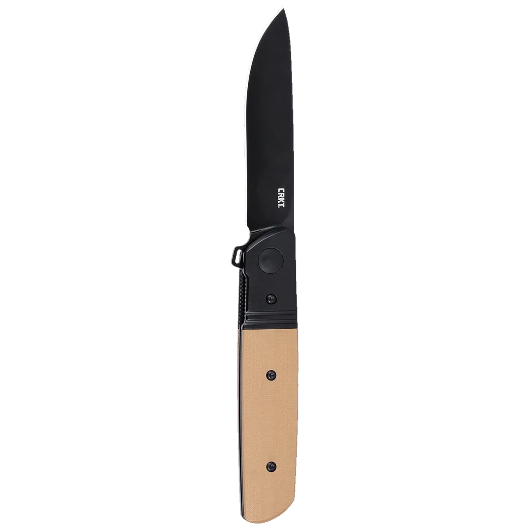 CRKT, Bamboozled Assisted Brown G10 &amp; Stainless Bolster, D2 Steel