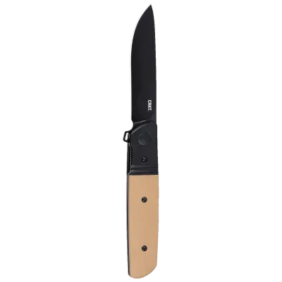 CRKT, Bamboozled Assisted Brown G10 &amp; Stainless Bolster, D2 Steel