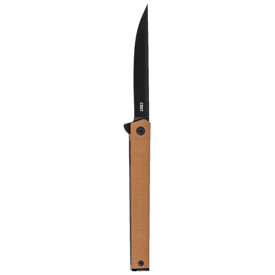 CRKT CEO Flipper, Desert Tan GRN, AUS 8 Steel