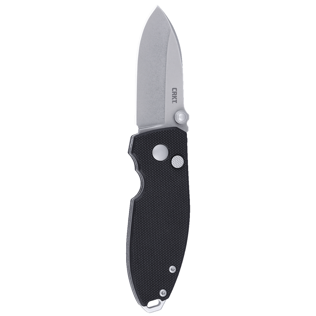 CRKT, Squid Button Lock Black D2 Steel
