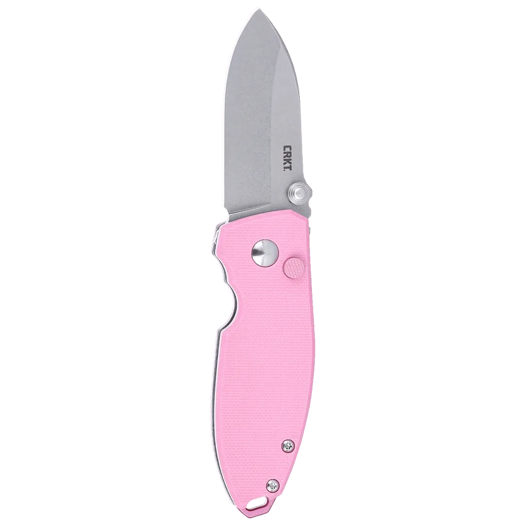 CRKT Squid Button Lock, Rose Quartz G10, 14C28N