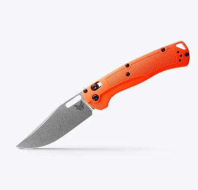 Benchmade, Tagged Out CPM 154 Steel, Orange Grivory Handle