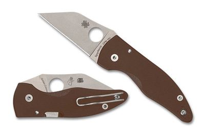 Spyderco MicroJimbo Brown G-10, CPM 15V Steel SPRINT RUN