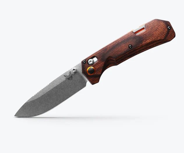 Benchmade, Grizzly Creek CPM S30V, Wood Handles, Folding Gut Hook