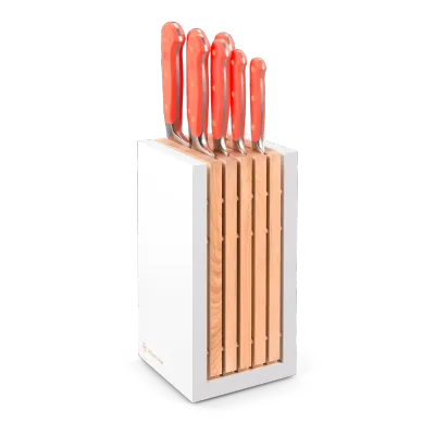 Wusthof Classic Coral Peach 8PC Designer Block Set