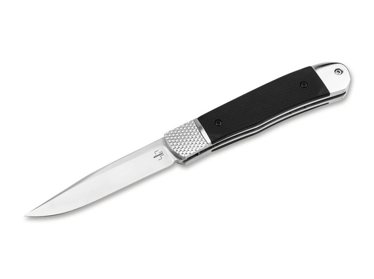 Boker Plus Hidden Release Auto Trapper, Black G10, D2 Steel