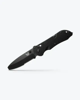 Benchmade Triage Serrated, N680 Steel, Black G10