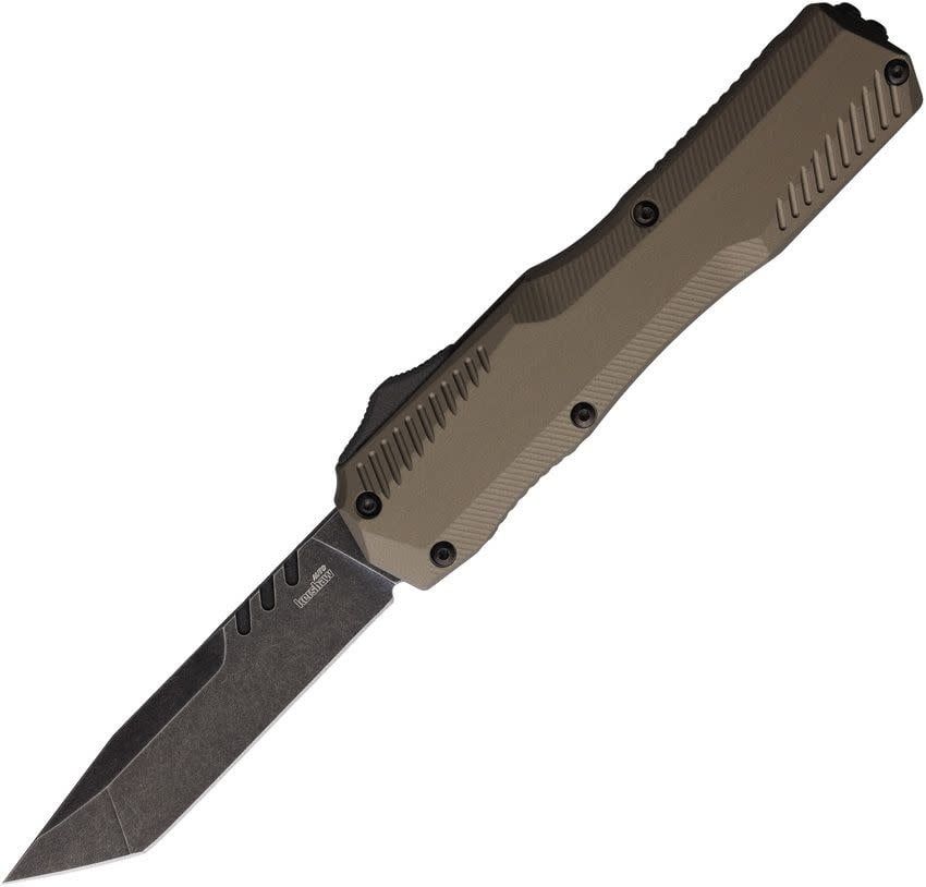 Kershaw Auto Livewire OTF Tanto Magnacut, Tan Aluminum
