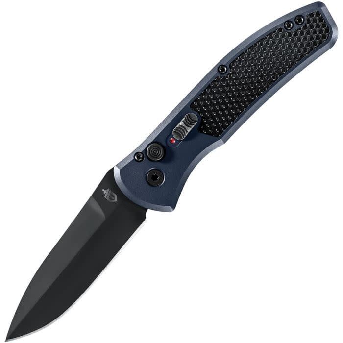 Gerber Auto Empower Plunge Lock, Blue Aluminum, CPM S30V