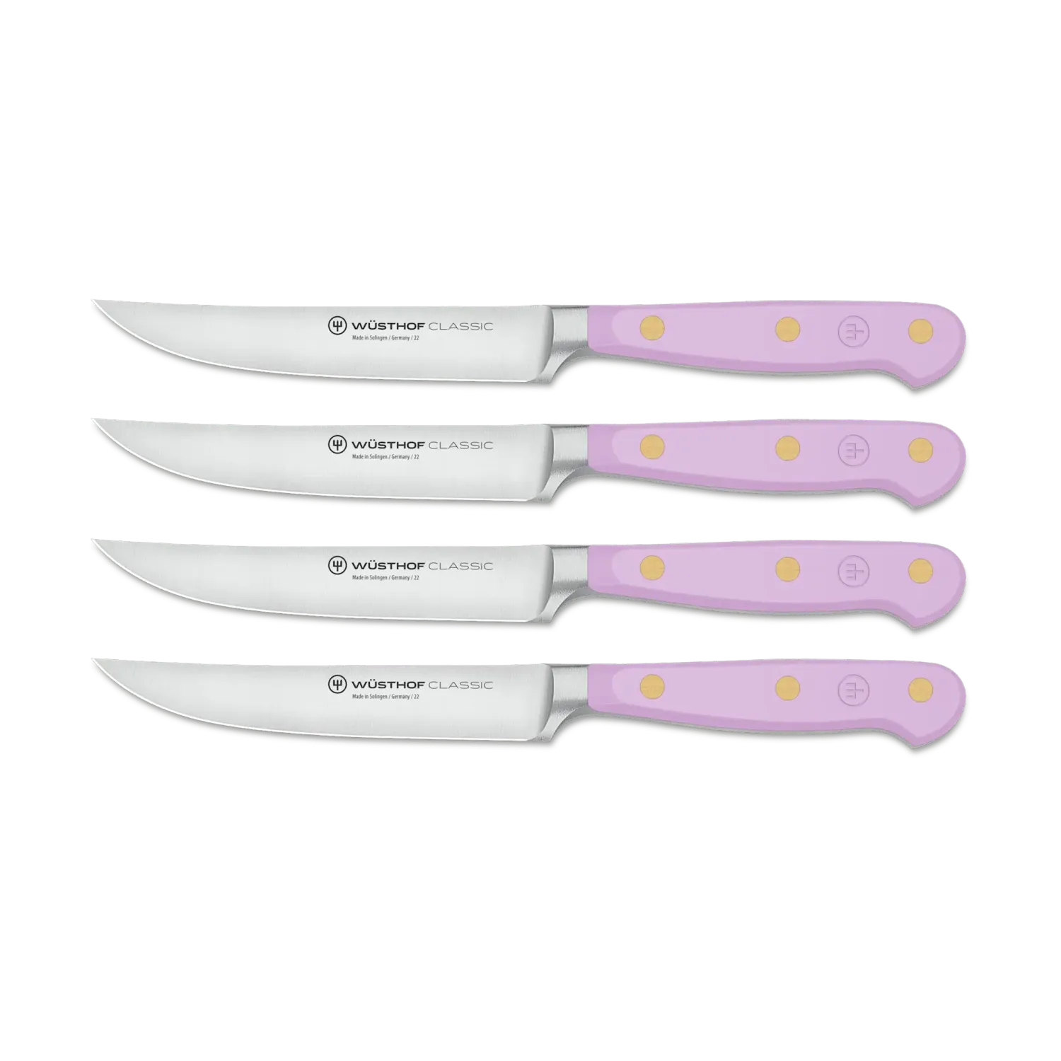 Wusthof, Classic 4 Piece Steak Knife Set, Purple Yam