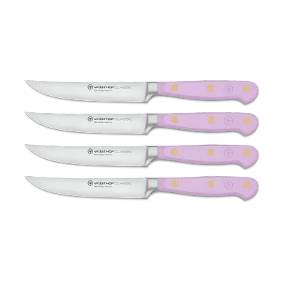 Wusthof, Classic 4 Piece Steak Knife Set, Purple Yam