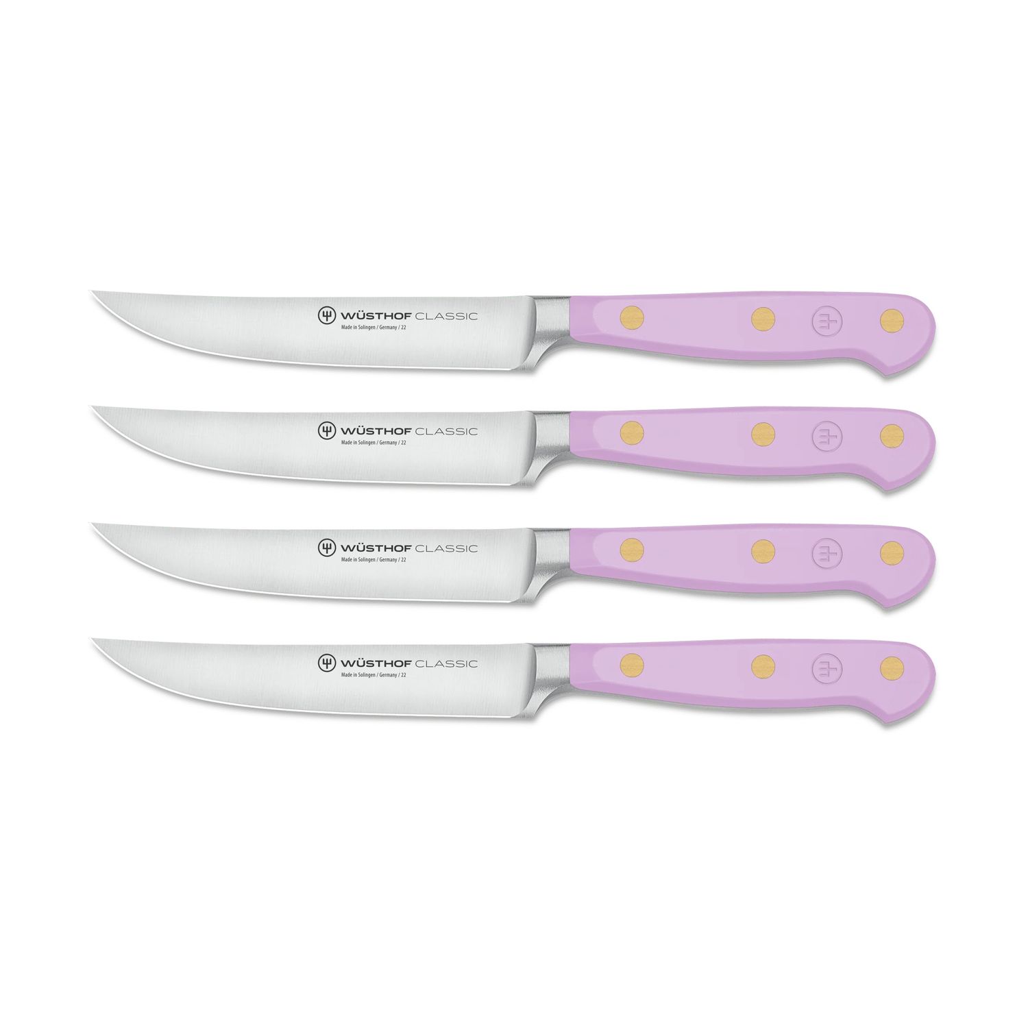 Wusthof, Classic 4 Piece Steak Knife Set, Purple Yam