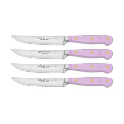 Wusthof, Classic 4 Piece Steak Knife Set, Purple Yam