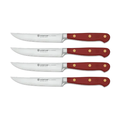 Wusthof, Classic 4 Piece Steak Knife Set Tasty Sumac
