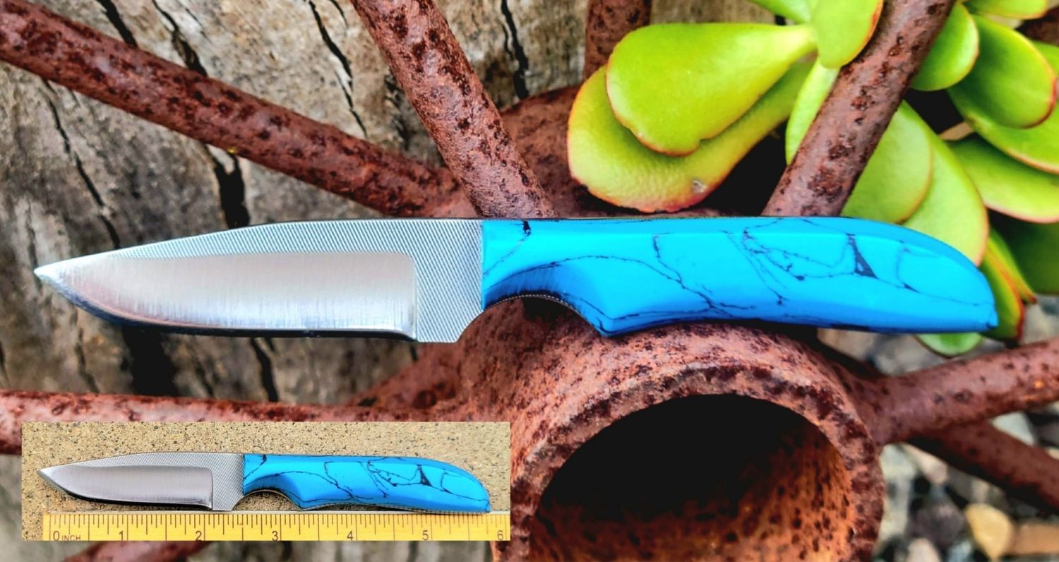 Anza, 8F Bambino Turquoise Pancake Sheath