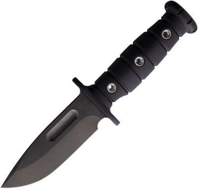 Main Street Knives Luke Airman Fixed Blade, 1095 CV, Black G-10 Handle