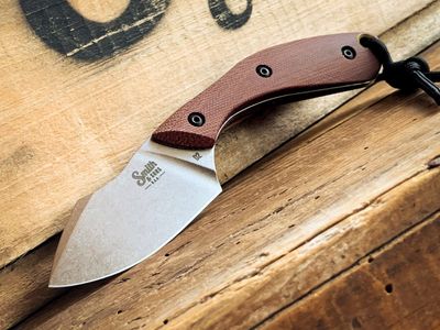 White River, Smith &amp; Sons, Apex Fixed Blade Natural Burlap Micarta, Magnacut